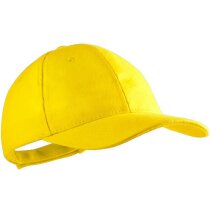 Gorra con 6 paneles en algodón liso negra Gorra con 6 paneles en algodón liso negra