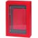 Estuche con bloc y bolígrafo en aluminio Rojo
