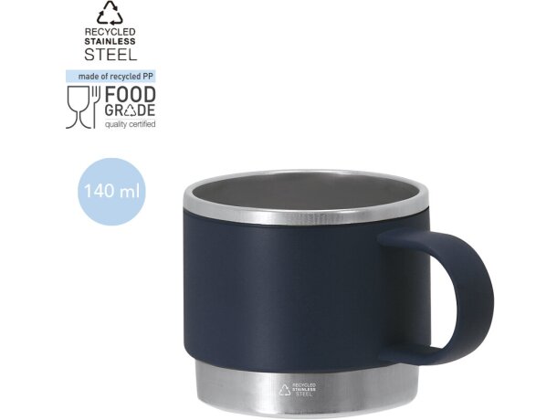 Taza Blakent de PP y acero inoxidable reciclado 140ml detalle 1