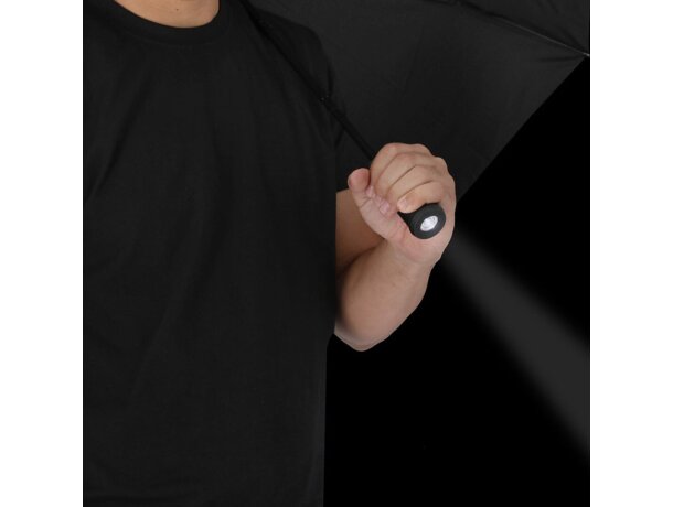 Paraguas Pulsak con linterna integrada y tejido RPET sostenible detalle 7