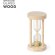 Reloj arena Trinket cristal borosilicato haya natural sin color
