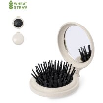 Cepillo plegable Flege con espejo y caña de trigo