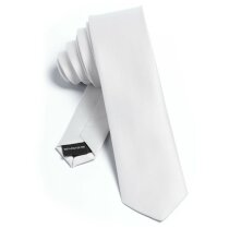 Corbata sencilla de poliester blanca Corbata sencilla de poliester blanca