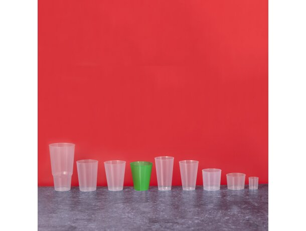 Vaso reutilizable Combi en polipropileno translúcido de 450ml detalle 2