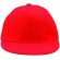 Gorra de poliester algodón sencilla personalizada roja
