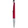 Bolígrafo Miclas con lápiz táctil y clip rojo