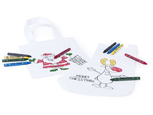Calcetín de Navidad para colorear personalizado
