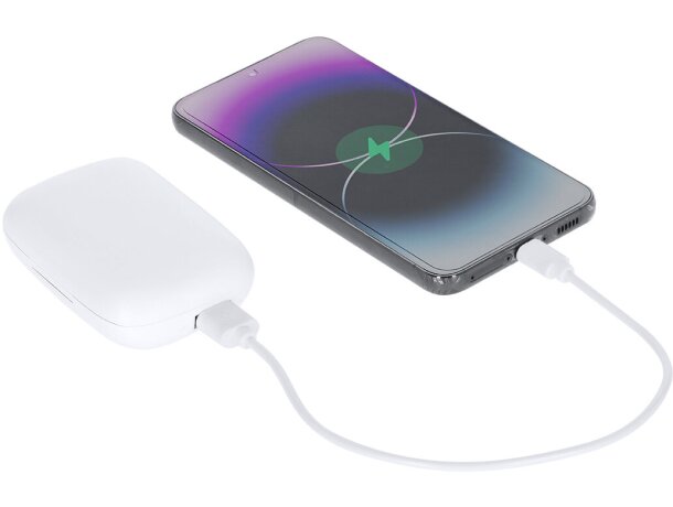 Auriculares power bank Haxel con bluetooth 5.4 y carga usb detalle 5