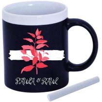 Taza Con Tiza Como Detalle De Bodas Colorful
