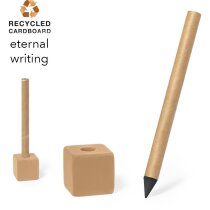 Lápiz Soiny cartón reciclado personalizado con logo