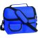 Nevera con asa de mano y asa larga personalizada azul