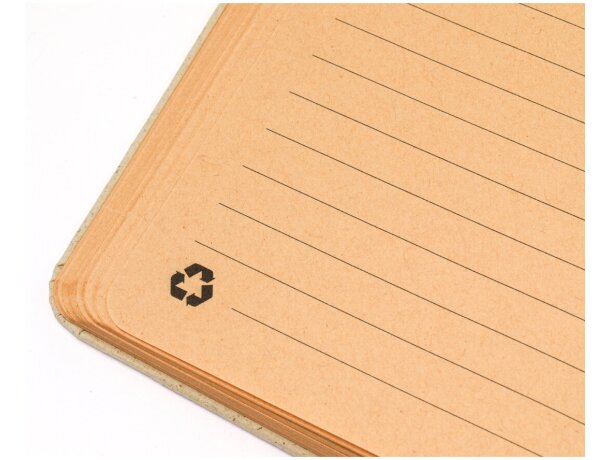 Bloc notas papel de hierba reciclada A5 Yerx detalle 4