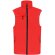 Chaleco Dervik corporativo transpirable con cremalleras Rojo