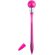 Bolígrafo con luz superior personalizado fucsia