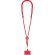 Lanyard soporte smartphone Zaret con mosquetón giratorio Rojo