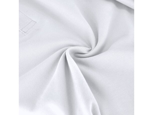 Polo adulto blanco Charlot detalle 4