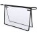 Neceser transparente con bordes de color Negro