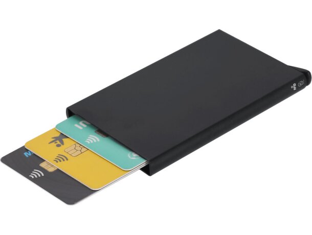 Set Randolph con bolígrafo y tarjetero RFID en aluminio reciclado detalle 3