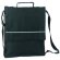 Portadocumentos vertical poliéster 600d personalizado negro