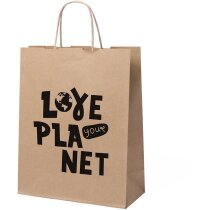 Bolsa de papel para personalizar Loiles reciclada asas reforzadas 7kg