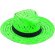 Sombrero de colores en paja splash verde barato