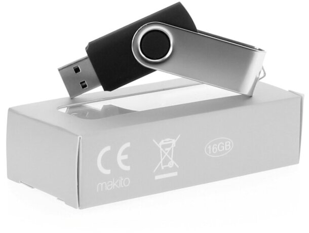 Memoria USB 16GB promocional para regalos Rebik grabado azul