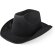Sombrero blanco liso para adultos personalizado negro