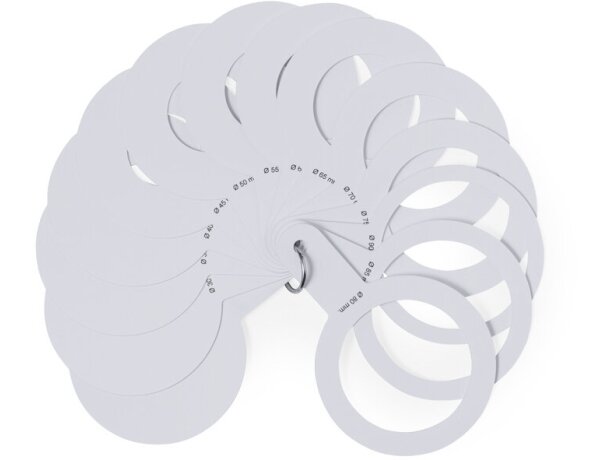 Calibrador Miant con 8 plantillas graduales de medición detalle 4