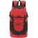 Mochila Zaroc nylon reciclado 210D ripstop con bolsillos Rojo
