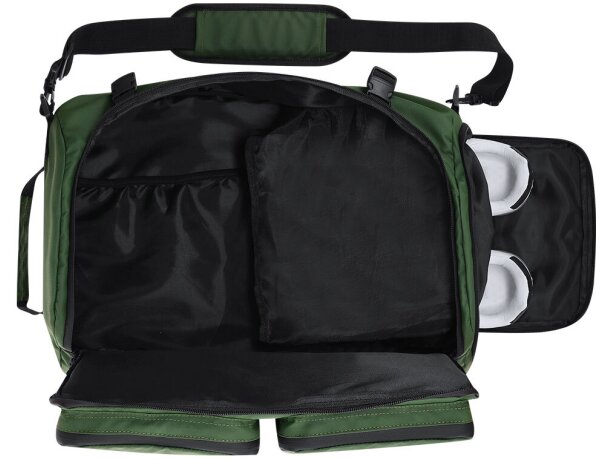 Bolso mochila Mekong tres usos con compartimento portazapatos detalle 5