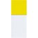 Imán Sylox de nevera estandar con bloc rayado personalizado amarillo