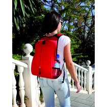 Mochila con rejilla exterior para bebida Mochila con rejilla exterior para bebida