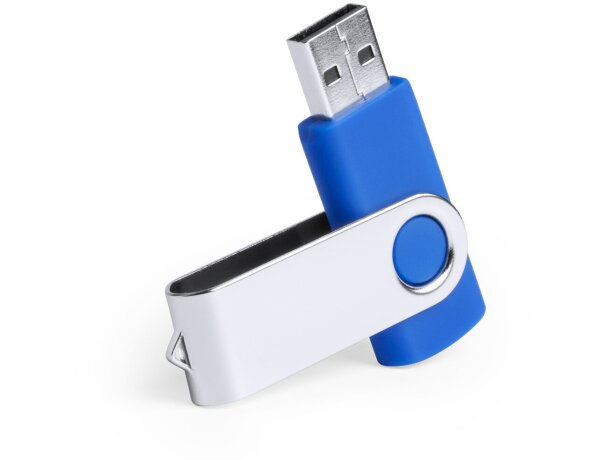 Pendrive compacto 32GB con grabado de logotipo Yemil barato azul