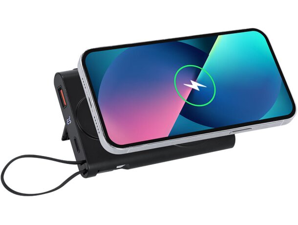 Power bank Barian 10000mah con carga inalámbrica y tecnología Qi detalle 8