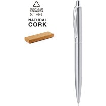 Bolígrafo Lukonen acero reciclado acabado mate