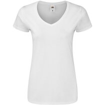 Camisetas personalizadas mujer algodón pico blanco
