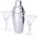 Set cóctel Cefiro con coctelera acero inoxidable y copas detalle 3