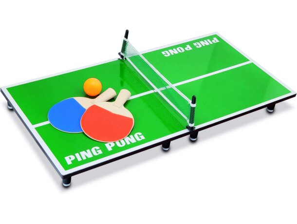 Mini ping pong con raquetas y bola personalizado Mini ping pong con raquetas y bola personalizado