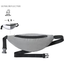 Riñonera reflectante Flaser poliéster gris segura