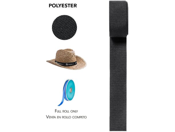 Cinta Polyester de poliéster para adorno sombrero personalizado