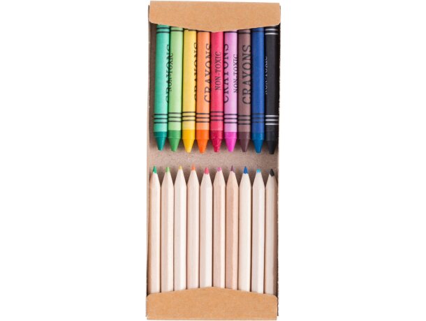 Set de 19 piezas de lápices y ceras barato