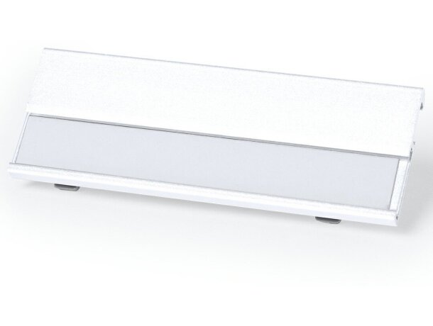 Identificador de aluminio para equipaje personalizado blanco