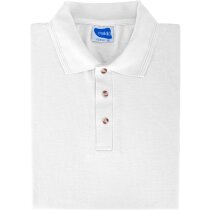 Polo manga corta tejido mixto de hombre 220 gr personalizado blanco Polo manga corta tejido mixto de hombre 220 gr personalizado blanco