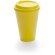 Vaso con tapa para llevar amarillo barato