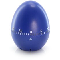 Temporizador de cocina con logo huevo blanco personalizado azul