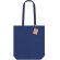 Bolsa algodón orgánico Enarak con asas largas y fuelle reforzado Azul