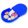 Monedero de silicona en colores personalizado azul