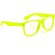 Gafas en varios colores flúor personalizada amarillo fluorescente