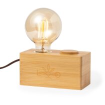 Lámpara Sarpal bambú luz regulable vintage