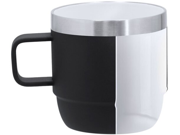 Taza Milayka de acero inoxidable reciclado con interior cerámico detalle 3